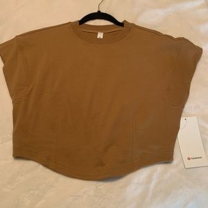 Lulu lemon heavyweight cotton mock-back T-shirt